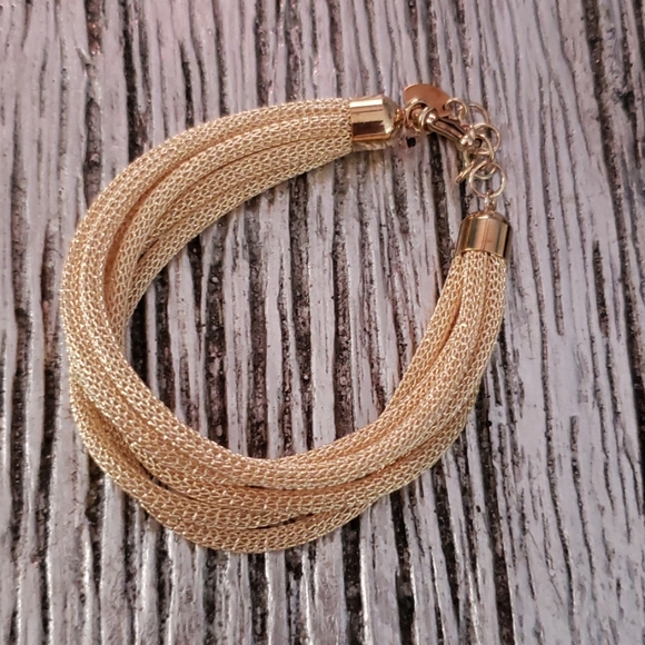 Idalia Baudo Mesh Allegra Bracelet 6 strand - Picture 1 of 3